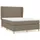 vidaXL Boxspringbett 140 x 200 cm Taupe