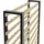 LENMAR Weinregal 118 x 104 x 27 cm Schwarz
