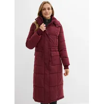 bonprix Wintermantel mit seitlichen Reißverschlüssen, rot, Gr.40, Langer Wintermantel mit Kapuze