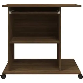 vidaXL Schreibtisch Braun Eichen-Optik 80x50x75 cm Holzwerkstoff