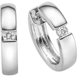 Paar Ohrhänger ADELIA ́S, silber, Ohrringe, Damen, Damen, 0,06 ct VVS = sehr sehr kleine Einschlüsse, Weißgold 585, mit Diamant / Brillant für Damen