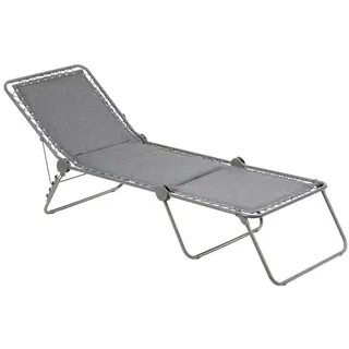 Lafuma Siesta L Sonnenliege 200 x 70 x 30 cm Grau Ombre