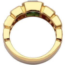 ELLI PREMIUM Elli Ring gold | dunkelgrün / transparent 52