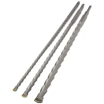 Avit AV08014 Hartmetall Durchbruchbohrer 3-teilig 12 mm/16 mm/24 mm Gesamtlänge 1000 mm