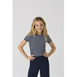 Only T-Shirt Kognella Striped S/S O-Neck Top JRS Noos, Night Sky, 146-152 EU