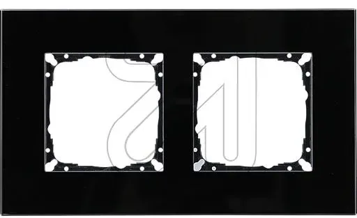 EGB V55 Glas-line Abdeckrahmen 2-fach schwarz
