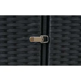 Mendler 3er-Mülltonnenverkleidung HWC-E25 schwarz