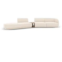 Micadoni Sofa Miley, modular 4-Sitzer mit 1 Armlehne beige