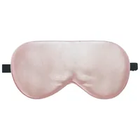 LaCourse 100% Schlafmaske Seide Bio zum Schlafen mit Reisetasche. Beide Seiten aus 19 Momme Seide, Verstellbare Augenmaske Schlafmaske Seide für Frauen, Rosa