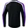 Erima Herren Liga 2.0 Sweatshirt Schwarz/Violet/Weiß, XXXL