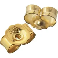 Nklaus 1paar 585 Gelbgold Gegenstecker Ohrstecker Ohrstopper Loch: 0,8mm 4822 - Gold