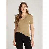 Tommy Hilfiger New Cody Kurzarm-T-Shirt Safari Canvas M
