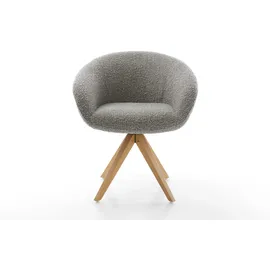 DeLife Vinka-Flex Bouclé Silbergrau