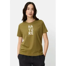 CAMEL ACTIVE T-Shirt aus reiner Baumwolle in Dunkelgrün | Gr.: XS