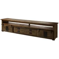 MASSIVMOEBEL24.DE Railway TV-Board 260x50x60 Mango, Farbe:braun lackiert, Größe:260x50x60 cm