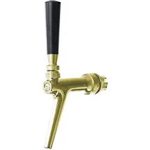 ich-zapfe Bierzapfhahn, Kolbenschankhahn BA1000 Chromnickelstahl, PVD-Goldfarben,
