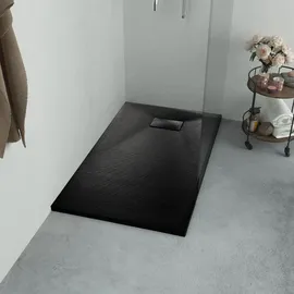 vidaXL Duschwanne SMC Rechteck 100×70 cm Schwarz