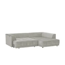 Switch Eckcouch Mikrofaser 3-Sitzer Grau