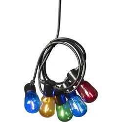 Konstsmide Ganzjahresbeleuchtung  LED Biergartenketten System Basis-Set, bunt (2396-500)