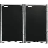 Hide Mülltonnenbox für 2 Tonnen 140 x 81 x 115 cm schwarz