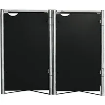 Hide Mülltonnenbox für 2 Tonnen 140 x 81 x 115 cm schwarz