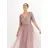 bonprix Abendkleid Tüll Pailletten Rosa 40