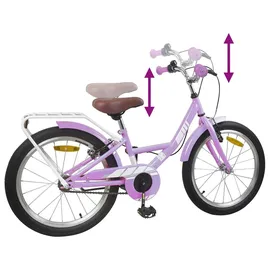 vidaXL Kinderfahrrad 18 Zoll Farbe Lila