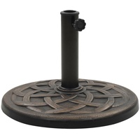 VidaXL Sonnenschirmfuß Rund 19 kg Bronze Polyharz