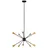 Elstead Lighting Kronleuchter Deckenlampe Hängelampe Sputnik Esszimmer LED 10 Flammig Schwarz