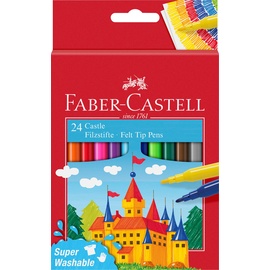 Faber-Castell 554202 Filzstift CASTLE, 24er Kartonetui