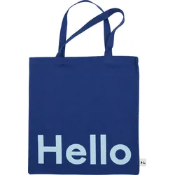 Design Letters Hello Einkaufstasche marineblau