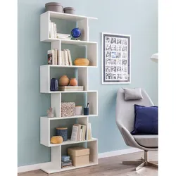 FineBuy Bücherregal FB51366 Standregal weiß Spanplatte Design Aufbewahrungsregal