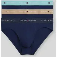 Regular Fit Slips aus Baumwoll-Mix im 3er-Pack, Marine, S