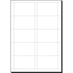 SIGEL Visitenkarte hochweiß 150 Karten perf. DP830 Format 85x55mm 185g