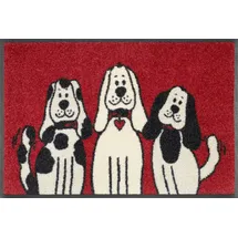Wash+Dry Fußmatte Three Dogs 40x60 cm, innen und außen, waschbar