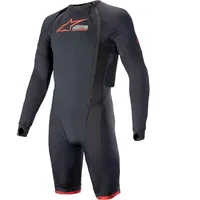 Alpinestars Tech-air 10 Race System Funktionsanzug kurz - Schwarz/Hellrot