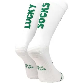 sporcks Lucky Laufsocken Weiß/Grün S