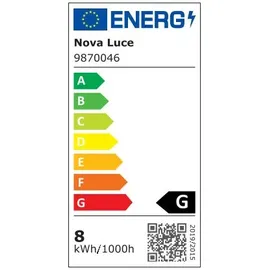 Nova Luce Edem 1-flg. Ø 30 cm blau/grau