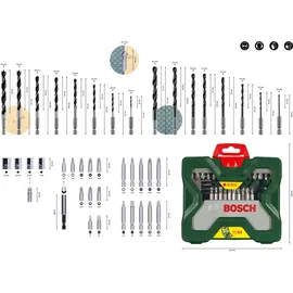 Bosch X-Line Bohrer- und Bit-Set 43-teilig