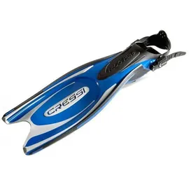 Cressi Herren Flossen Frog Plus, blau/sliber, 39/41, BF202040