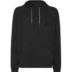 PLEIN SPORT Herren Kapuzensweat Kapuzenpullover, Schwarz, XXL