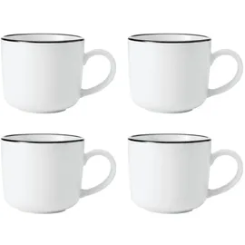 Mikasa Porzellanbecher 0,36 l Weiß 4