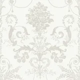 Laura Ashley - Josette Dove Grau & Weiss Vliestapete - 10mx52cm