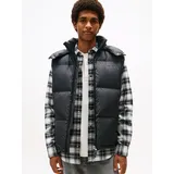 Tommy Hilfiger Regular fit Daunenweste mit abnehmbarer Kapuze Black, L