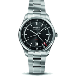 Union Glashütte Belisar Zeitzone / GMT D009.429.11.057.00 - schwarz,silber - 41mm