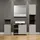 trendteam Waschtischunterschrank 80 x 64 x 42 cm Grau