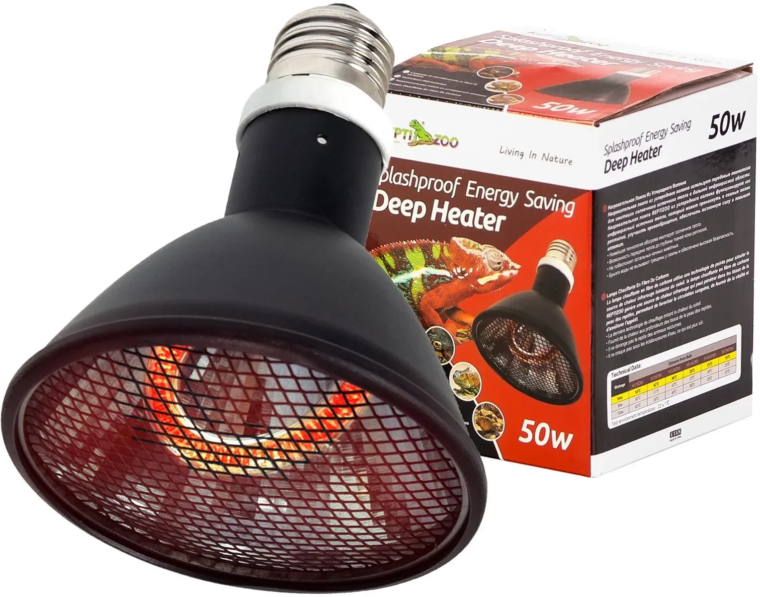 Repti-Zoo Deep Heater 50W – Strahlungswärmer