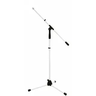 Omnitronic Mikrofonstativ MS-1W mit Galgen weiß