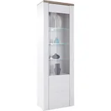 Home Affaire Vitrine »Larona, zeitlose Glasvitirne, Hochschrank Höhe 205,6 cm«, Stauraumvitrine mit dekorativer Rahmenoptik