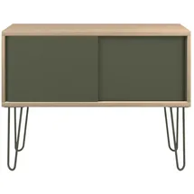 B.M. Bisley Multirange Sideboard Eiche/olivgrün